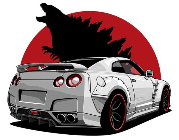 Nissan GTR r35 drawing