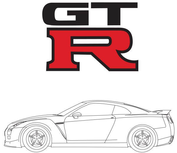 Nissan GTR r35 vector