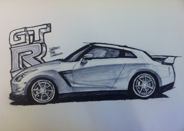 Nissan GTR r35 Blueprint
