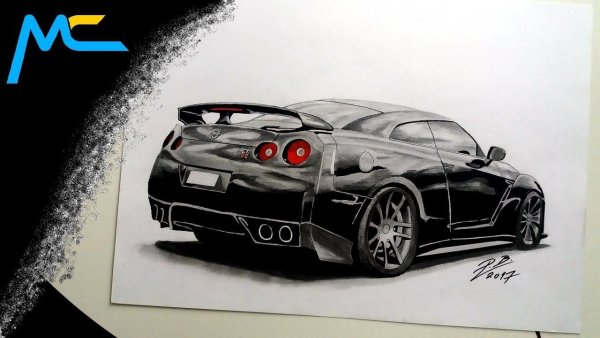 Nissan GTR r35 раскраска