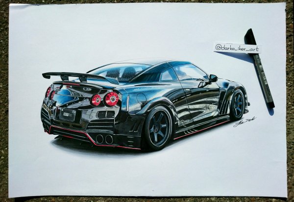 Раскраска Ниссан ГТР