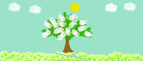 Иллюстрация к стиху Есенина черемуха