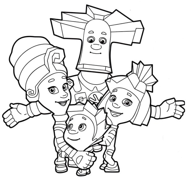 Симка Фиксики рисунок поэтапно