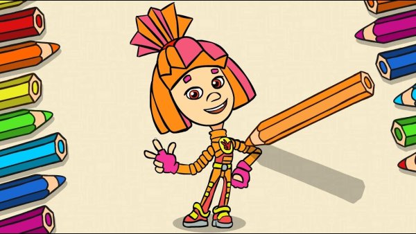 Раскраска Фиксики Симка