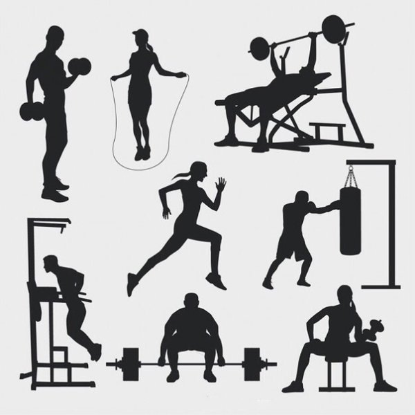 Трафареты для спортзала