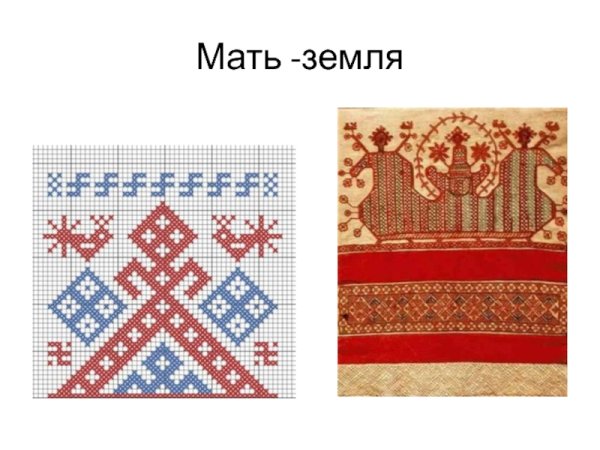 Основной цвет в народной вышивке