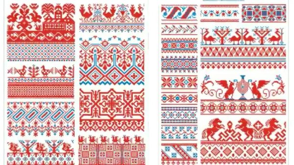 Мезенская роспись знаки земли