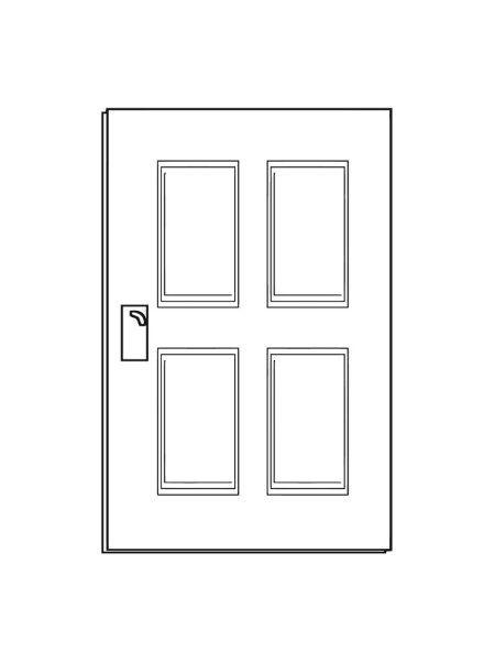 Дверь рисунок