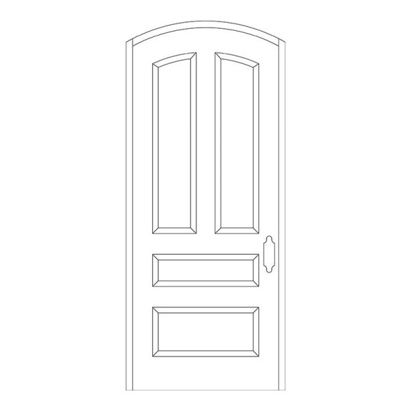 Дверь в стиле Модерн рисунок карандашом