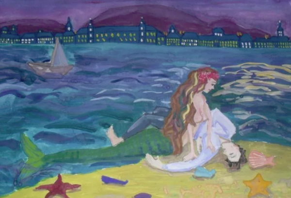 Иллюстрация к сказке Русалочка Ганс христиан Андерсен Русалочка