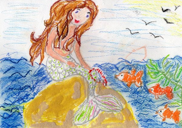 Иллюстрация к сказке Русалочка 2 класс
