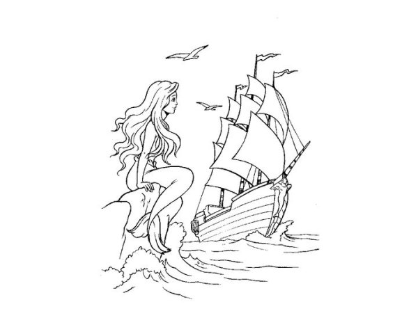 Русалочка иллюстрации к сказке Андерсена