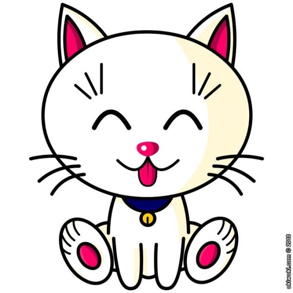 Мордашки котиков для срисовки