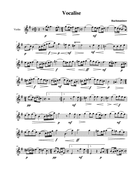 Рахманинов Вокализ