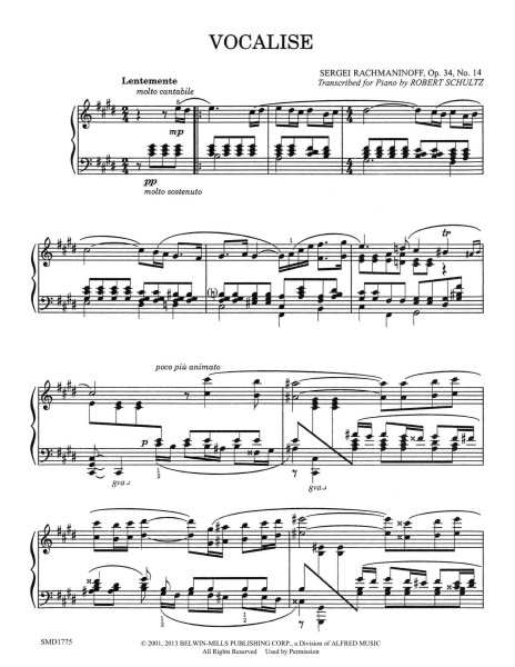 Вокализ Рахманинова