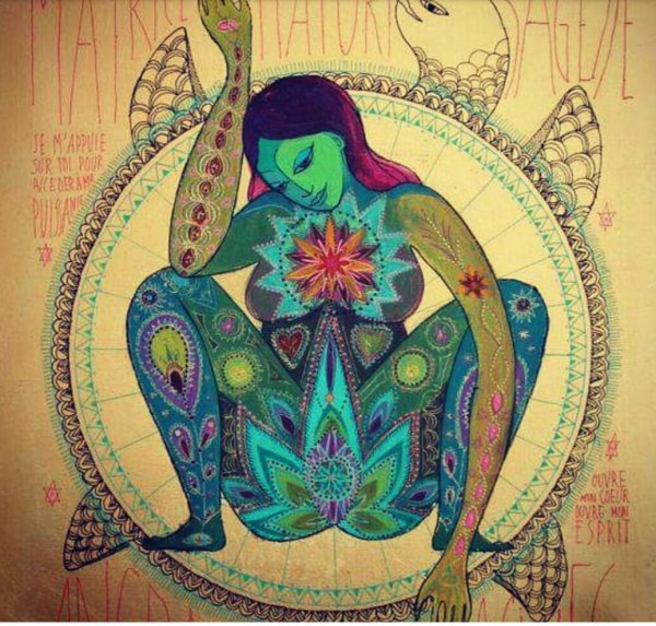 Мандала женская йони