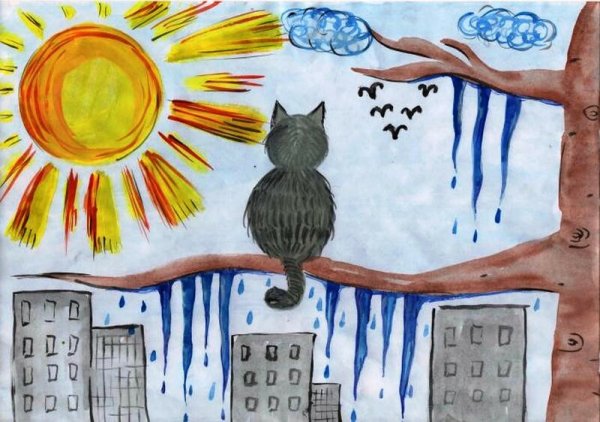 Рисунок на тему Весна