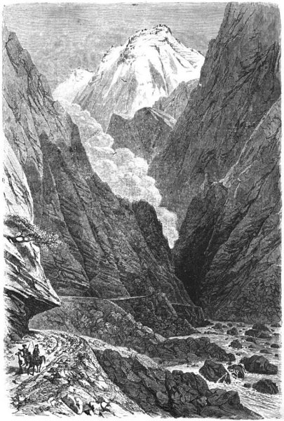 Дарьяльское ущелье картина Лермонтова