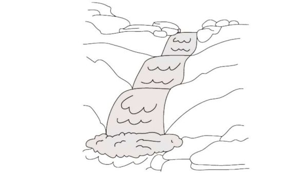 Река раскраска для детей