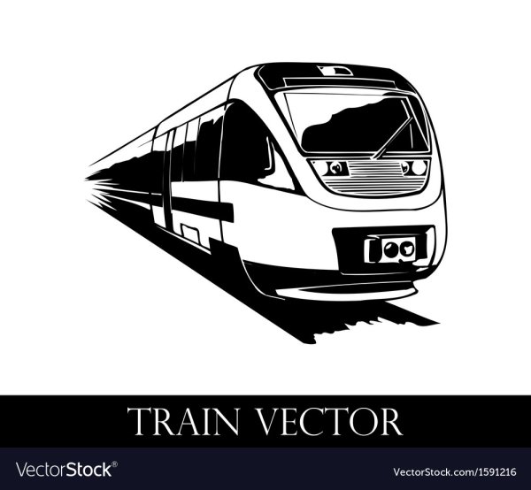 РЖД поезда вектор