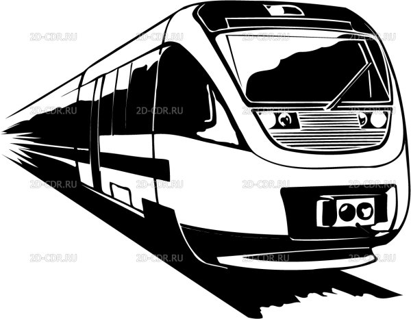 РЖД поезда вектор