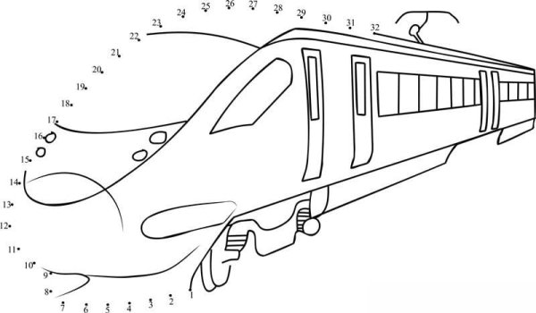 Раскраска Сапсан поезд