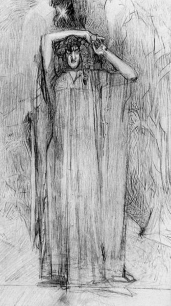 Врубель демон летящий