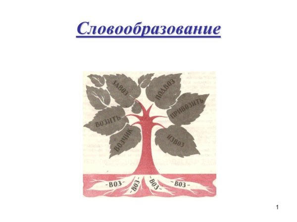 Рисунок на тему словообразование