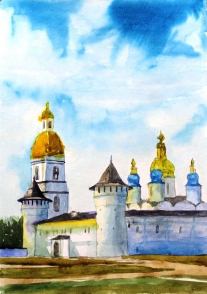 Тобольский Кремль рисунок