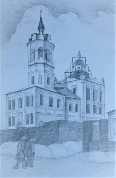 Тобольский Кремль карандашом