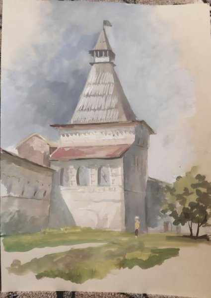 Кремль Тобольск рисунок