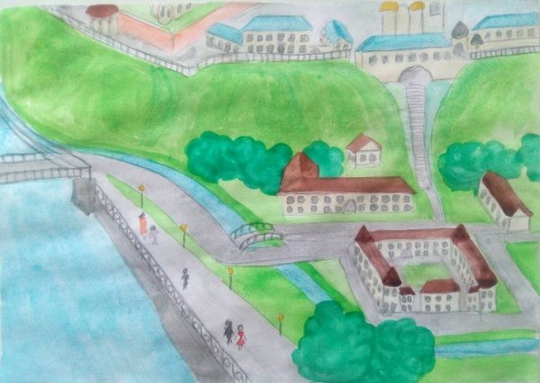 Город Тобольск рисунки