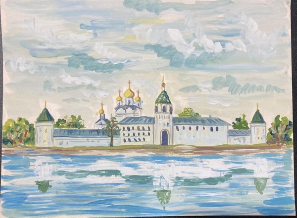 Ипатьевский монастырь Кострома рисунок