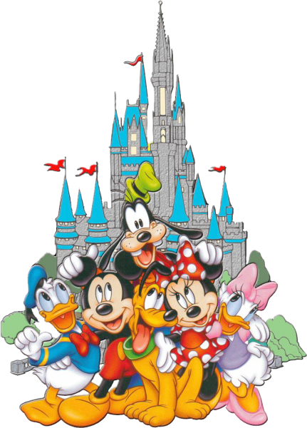 Диснейленд замок Микки Мауса