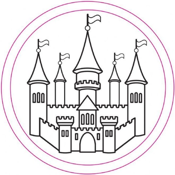 Раскраска замок