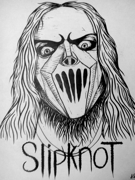 Слипкнот Мик Томпсон карандашом