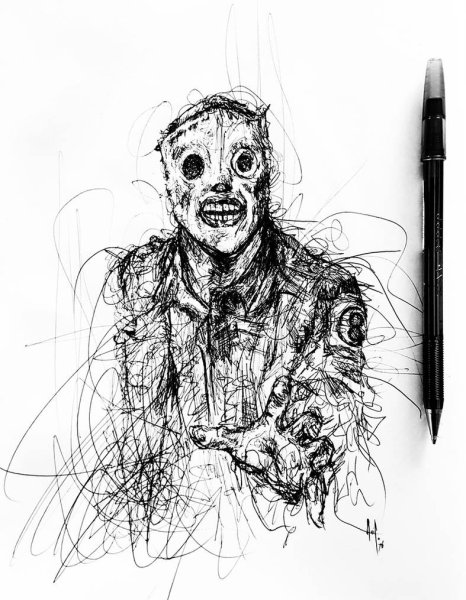 Эскиз слипкнот кори Тейлор