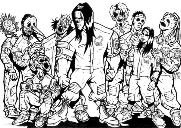 Рисунки группы слипкнот