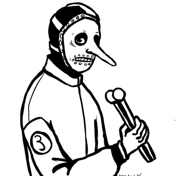 Слипкнот рисунок карандашом