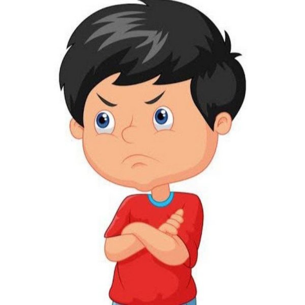 Мультяшный мальчик с черными волосами