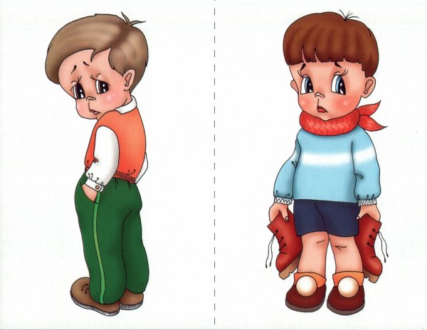 Грустный и веселый мальчик