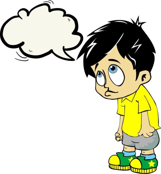 Грустный мальчик мультяшный