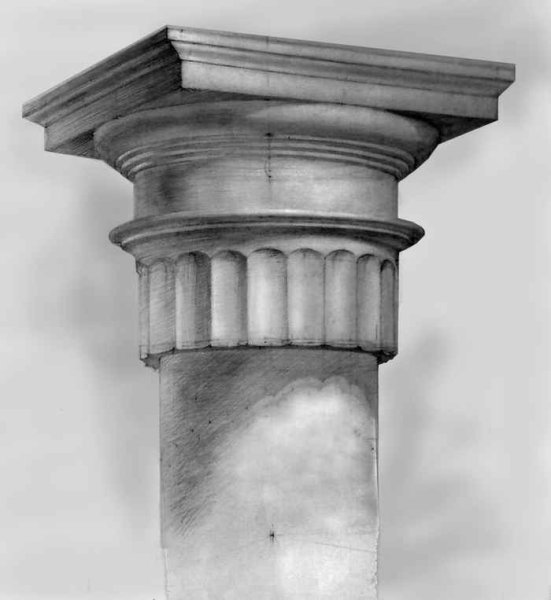 Капитель дорического ордера гипс