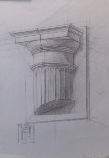 Капитель дорического ордера гипс