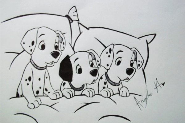 101 Dalmatians Sketch