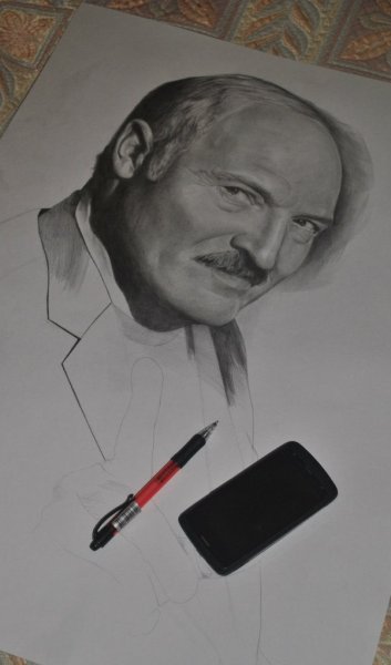 Портрет Лукашенко рисунок