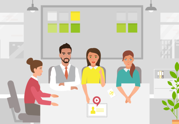 Новый сотрудник иллюстрация