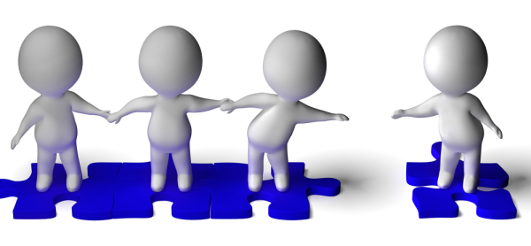 Синие человечки для презентации