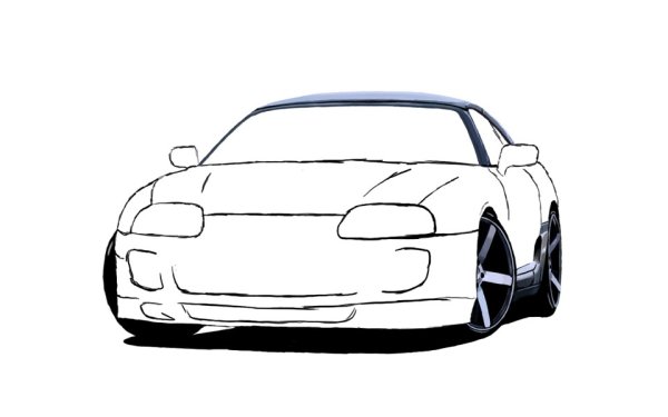 Toyota Supra a80 контур