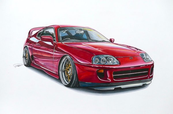 Toyota Supra mk4.Art